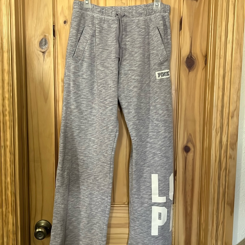 Victoria Secret PINK sweatpants. Size Small Grey and purple